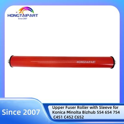 ซื้อ ลูกกลิ้งฟิวเซอร์ด้านบนพร้อมปลอกสำหรับ Konica Minolta Bizhub 554 654 754 C451 C452 C652 เครื่องถ่ายเอกสารสี Heat Roller HONGTAIPART การผลิตออนไลน์