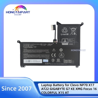 ซื้อ แบตเตอรี่แล็ปโต๊ป NP50BAT-4-54 4ICP7 89% ใหม่สําหรับ Clevo NP70 X17 AT22 15.2V 49WH การผลิตออนไลน์