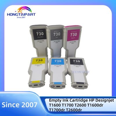 ซื้อ 300ML Empty Ink Cartridge 730 P2V71A-MK P2V73A-PK P2V68A-C P2V70A-Y P2V69A-M P2V72A-G for HP Designjet T1600 T1700 T2600 T1600dr T1700dr T2600dr การผลิตออนไลน์