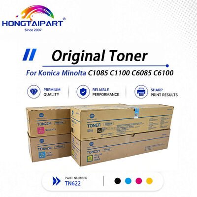 ซื้อ ของแท้มีเสถียรภาพเอาท์พุท Konica Minolta TN622 ผงหมึกต้นฉบับสำหรับ C1085 C1100 C6085 C6100 เครื่องถ่ายเอกสาร การผลิตออนไลน์