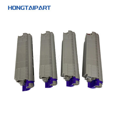 เครื่องพิมพ์สีที่สอดคล้อง คาร์ทริจโทเนอร์ความจุสูง CMYK 46443101 46443102 464443103 46443104 สําหรับ OKI C823 C833 C83