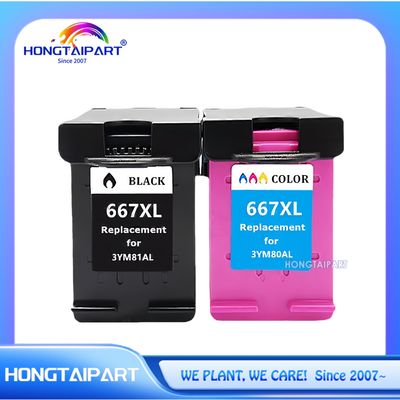คาร์ทริจ 3YM81AL 3YM80AL 667XL 667 สําหรับเครื่องพิมพ์ HP DeskJet Ink Advantage 1275 2374 2375 2376 2775 2776 บวก 6475 6476