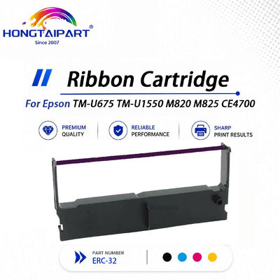 รอยเปื้อน ERC-32 ตลับริบบิ้นพิมพ์คมชัดสำหรับ Epson TM-U675 TM-U1550 M820 M825 CE4700