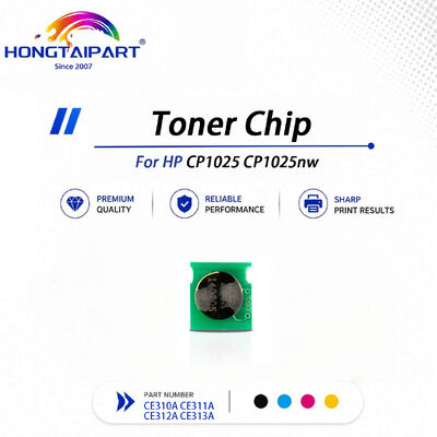 เติมรีไซเคิลได้ง่าย CE310A CE311A CE312A CE313A Toner ชิปสำหรับ HP CP1025 CP1025nw