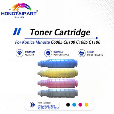 ตลับหมึกสีสดใส TN622 A5E7130 A5E7430 7330 7230 สำหรับ Konica Minolta C6085 C6100 C1085 C1100