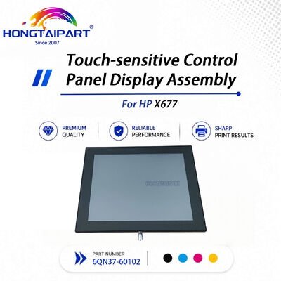 ใช้ต้นฉบับหน้าจอสัมผัส Sensitive แผงควบคุมจอแสดงผล 6QN37‑60102 สำหรับ HP X677 ซ่อมเครื่องพิมพ์